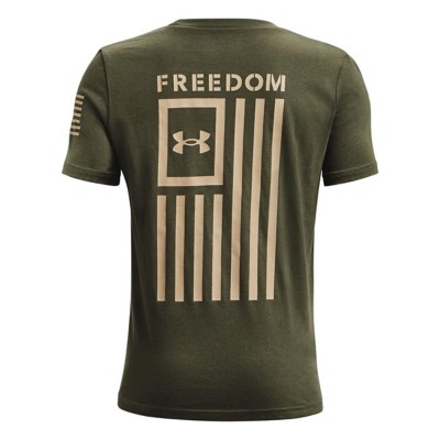 Boys' Under Rock armour New Freedom Flag T1 T-Shirt