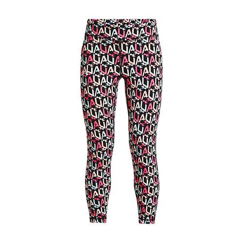 Under Armour Girls Motion Printed Crop Tights Black L