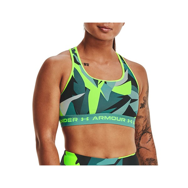 Women's Under Armour Crossback Print Mid Sports Bra product image