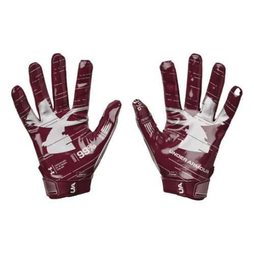 Under Armour F8 Adult Mens Football Gloves w/Gluegrip Sticky, NFHS