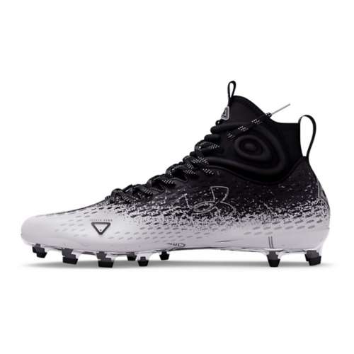 Under Armour UA Mens Spotlight Lux LE Drip Football Cleats Aqua Sz