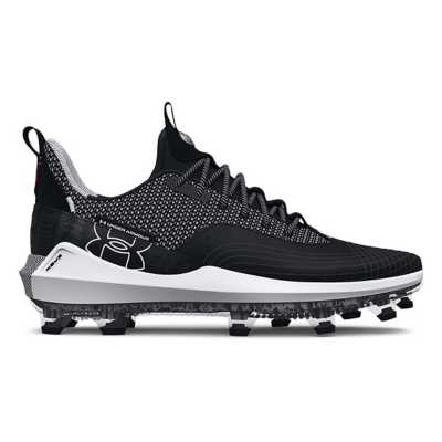 Under Armour Bryce Harper 4 Low Men's Metal Baseball Cleats, White / Navy, 13