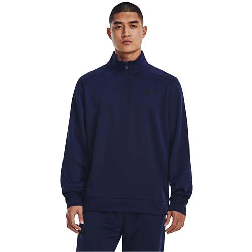 Under armour mens online quarter zip fleece sweater