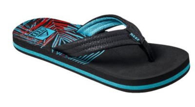 Little Kids' Reef Ahi Flip Flop Black sandals