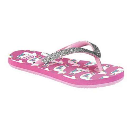 Little Girls' Reef Stargazer Print Flip Flop Sandals