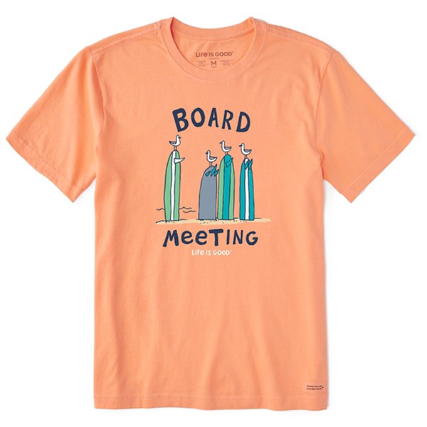 Men's Life is Good Surf Board Meeting Crusher-Lite T-Shirt product image