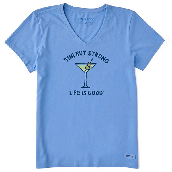 Women's Life is Good Tini But Strong Crusher V-Neck Tee product image