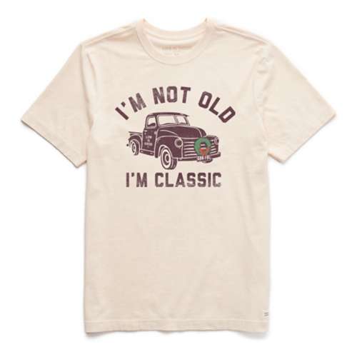 Men's Life Is Good I'm Classic Wreath Truck Crusher T-Shirt