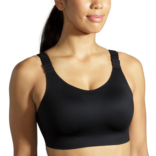 Women's Brooks Volleyball Scoopback 2.0 Sports Bra 36 C/D Black