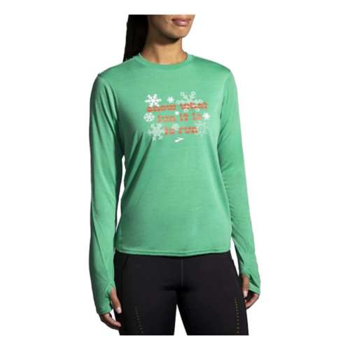 Women's Brooks Run Merry Distance Graphic Long Sleeve T-Shirt