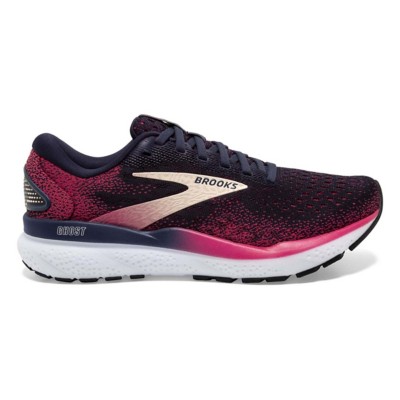 Women's Brooks Ghost 16 Running Shoes - Peacoat/Raspberry/Apricot