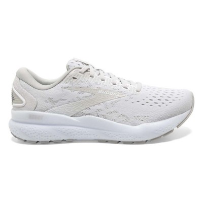 Women's Brooks Ghost 16 Running Shoes - White/White/Grey