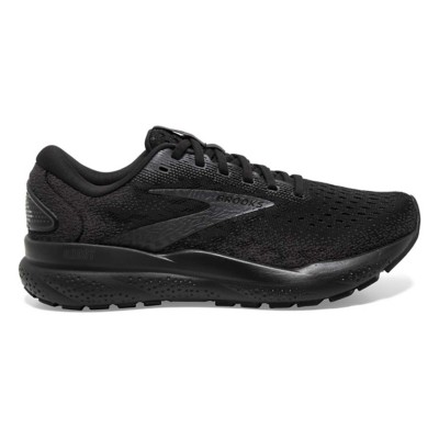 Women's Brooks Ghost 16 Running Shoes - Black/Black/Ebony