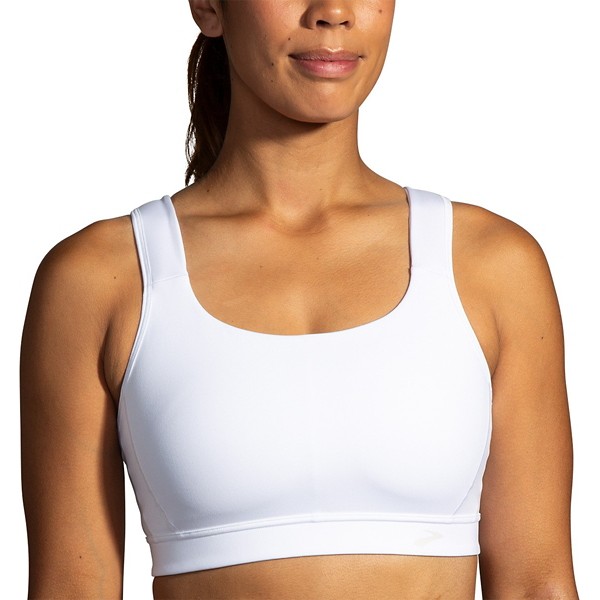 Women's Brooks Running Convertible Sports Bra 32 B White