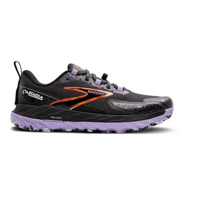 Women's Brooks Cascadia 18 Trail Running Shoes - Ebony/Lavender