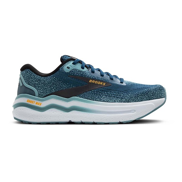 Men's Brooks Ghost Max 2 Running Shoes 13 Regular Moroccan Blue/Aqua/Orange Pop