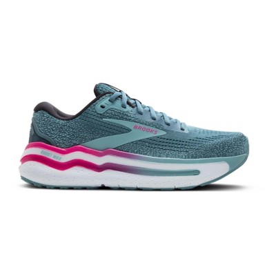 Women's Brooks Ghost Max 2 Shoes-PREORDER NOW Running Shoes - Storm Blue/Knockout Pink/Aqua
