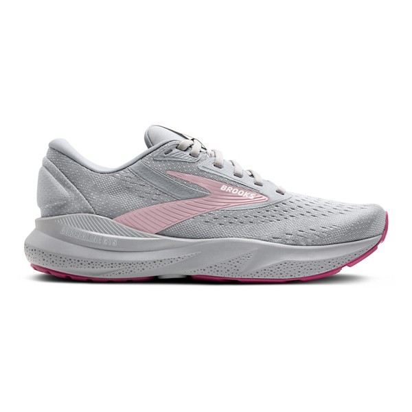 Women's Brooks Adrenaline GTS 24 Running Shoes 7.5 Wide Alloy/White/Zephyr