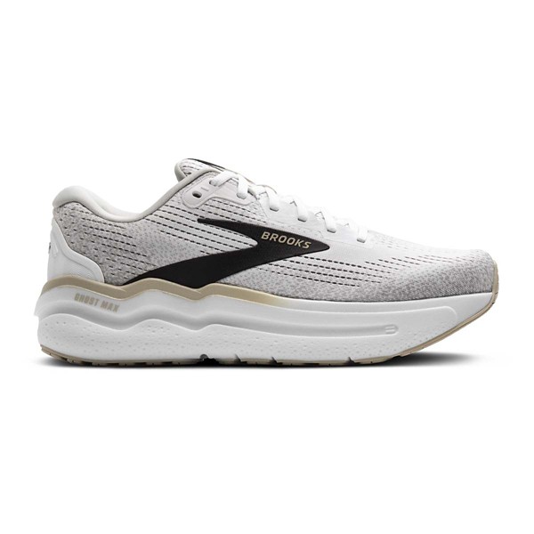 Men's Brooks Ghost Max 2 Running Shoes 13 Regular White/Pelican/Oyster