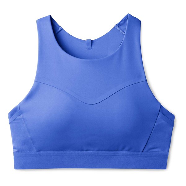 Women's Brooks Running 3 Pocket Sports Bra 36 36 DD/E Bluebell