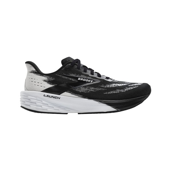 Women's Brooks Launch Running Shoes 8 Wide Black/White