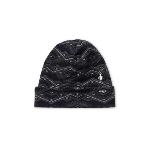 thermal merino reversible pattern cuffed beanie