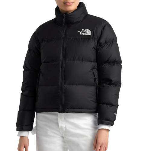 North face puffer store jacket all black