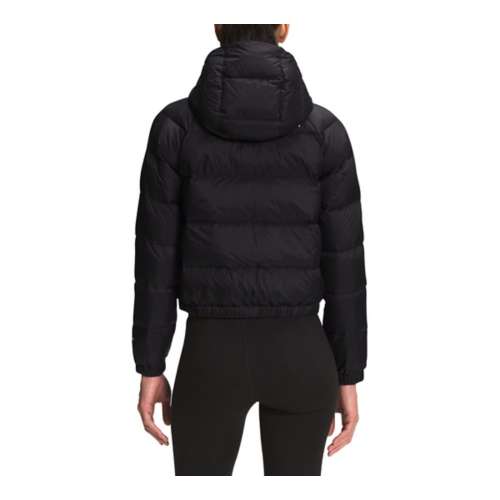 The North Face Hydrenalite Cropped Hooded Puffer Jacket in Black