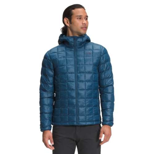 Men's Knot Kentaro gingham-check print shirt Thermoball Eco Hooded Mid Down Puffer Jacket