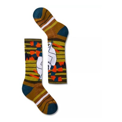 Kids' Smartwool Wintersport Full Cushion Yeti Pattern Knee High Skiing Socks