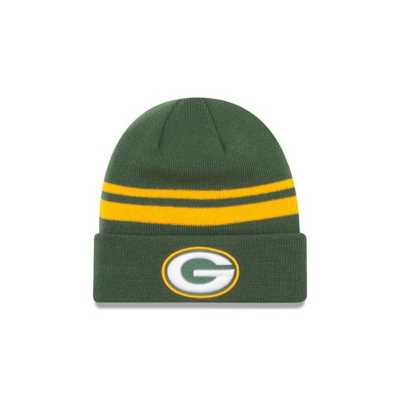 New Era Mens Green Bay Packers Nfl Super Bowl I Logo Cuffed Knit Hat