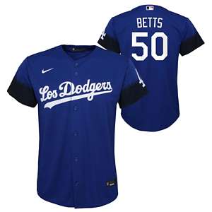 Mookie Betts Los Angeles Dodgers Nike Pitch Black Fashion Replica Player  Jersey - Black