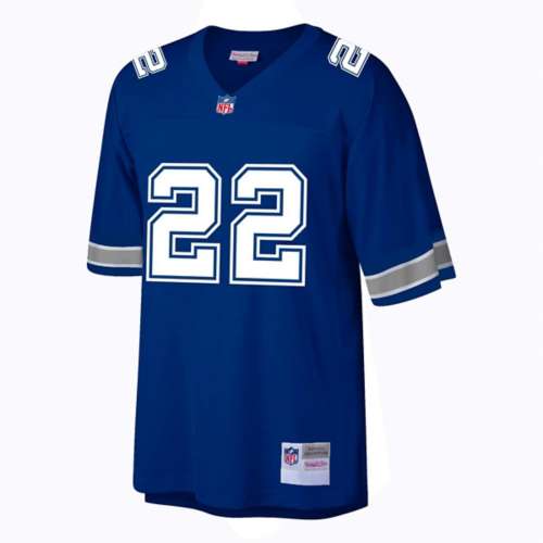 Men's Mitchell & Ness Emmitt Smith Navy/Silver Dallas Cowboys Big & Tall  Split Legacy Retired