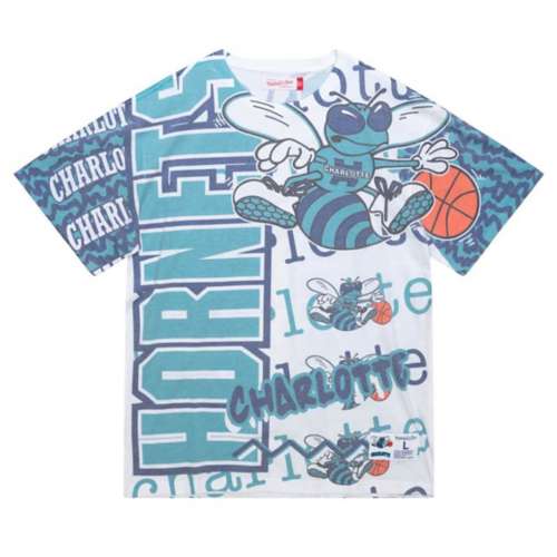 Mitchell and Ness Charlotte Hornets Jumbotron T-Shirt
