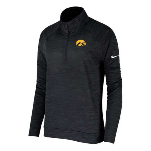 Nike Women's Iowa Hawkeyes BCS Pacer Top Long Sleeve 1/4 Zip