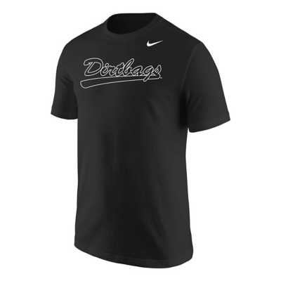 Dirtbags Over LB Baseball T-Shirt - Black, Nike