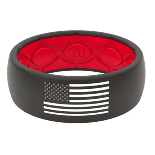 Men's Groove Life Men's American Flag Silicone Ring