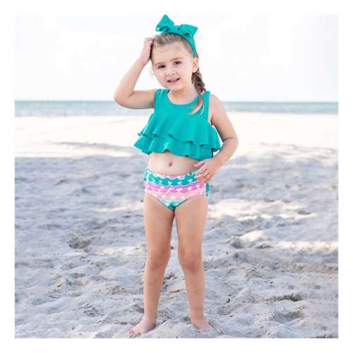 Baby Girls' RuffleButts Flounce Swim Bikini Set