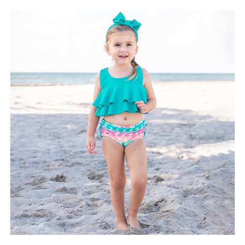 Baby Girls' RuffleButts Flounce Swim Bikini Set