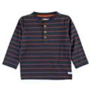 Boys' RuggedButts Knit Striped Long Sleeve Henley
