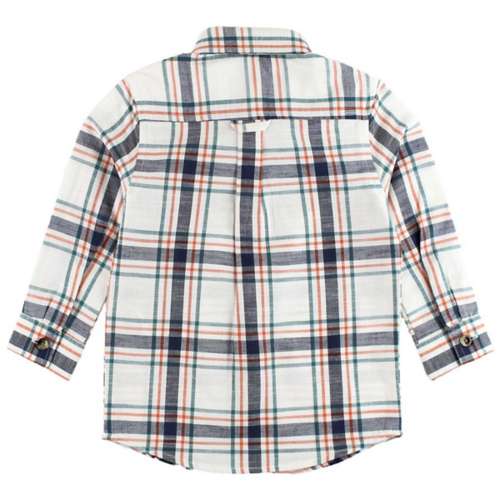 Baby Boys' RuggedButts Plaid Long Sleeve Button Up Shirt