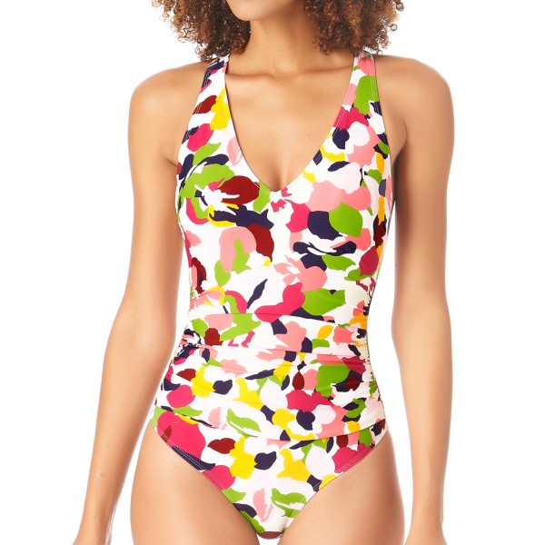 Women's Anne Cole V Neck Cross Back One-Piece product image