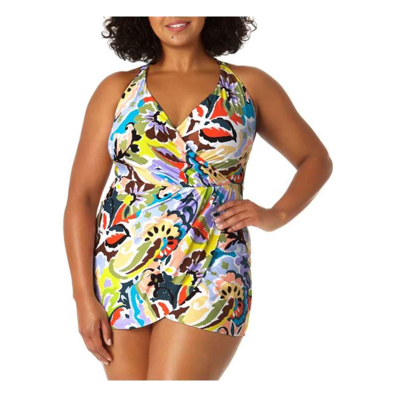 Miami Dolphins Women Casual Sling Dresses Girls Summer Hawaiian Beach  Sundress