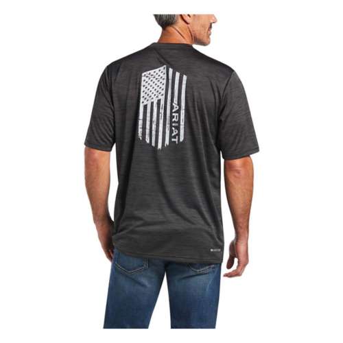 Men's Ariat Charger Vertical Flag T-Shirt