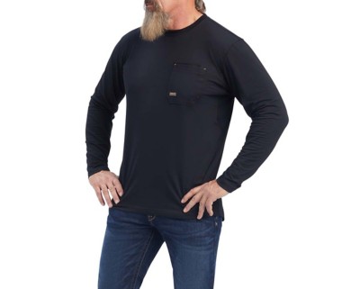 Men's Ariat Rebar Workman Reflective Flag Graphic Long Sleeve T-Shirt