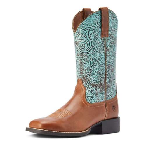 Women's Ariat Round Up Wide Square Toe Western Boots