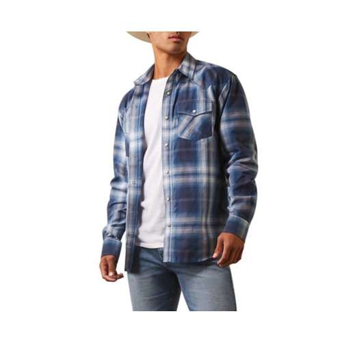 Men's Ariat Habel Retro Fit Short Long Sleeve Button Up Shirt