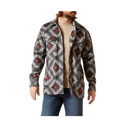 Men's Ariat Caldwell Printed Jacket Long Sleeve Button Up Shirt