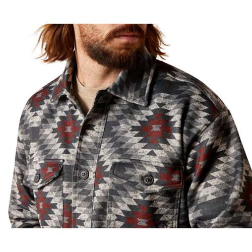 Men's Ariat Caldwell Printed Jacket Long Sleeve Button Up Shirt