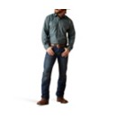 Men's Ariat Bordrock Snap Long Sleeve Button Up Shirt
